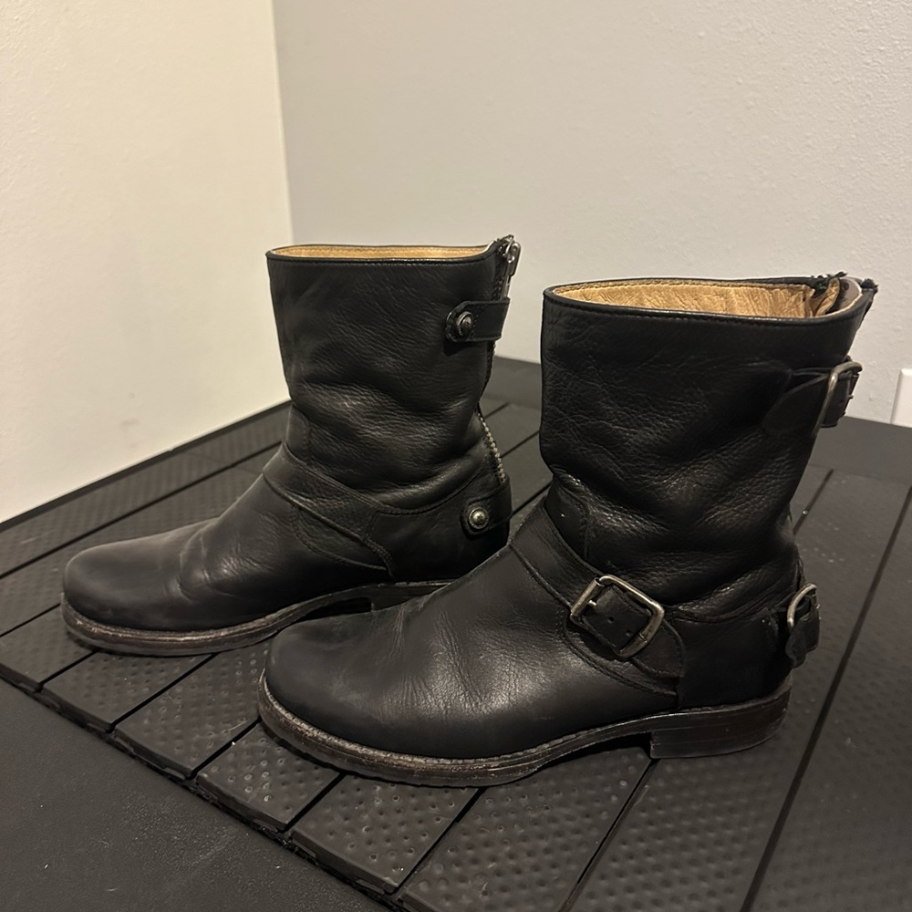 Black Frye Motorcycle boot